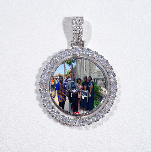 3D Spinning 2-Faced Custom Picture Pendant
