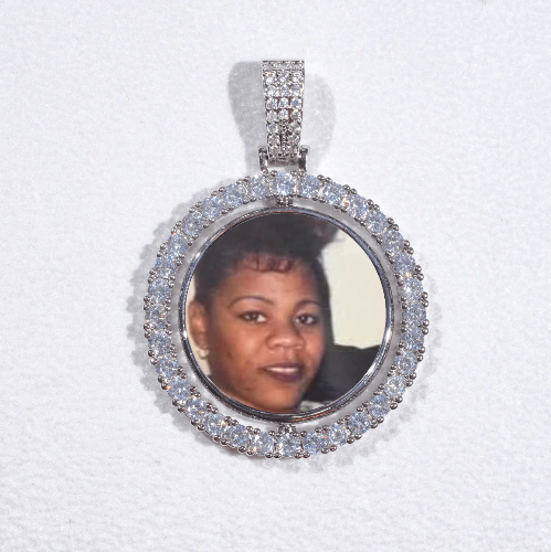 3D Spinning 2-Faced Custom Picture Pendant