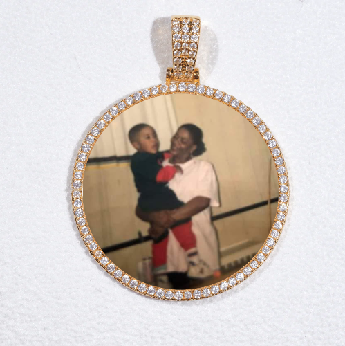 MEDIUM 3D CIRCLE CUSTOM PICTURE PENDANT