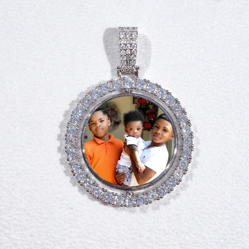 3D Spinning 2-Faced Custom Picture Pendant