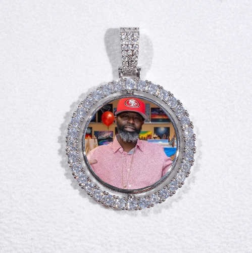 3D Spinning 2-Faced Custom Picture Pendant