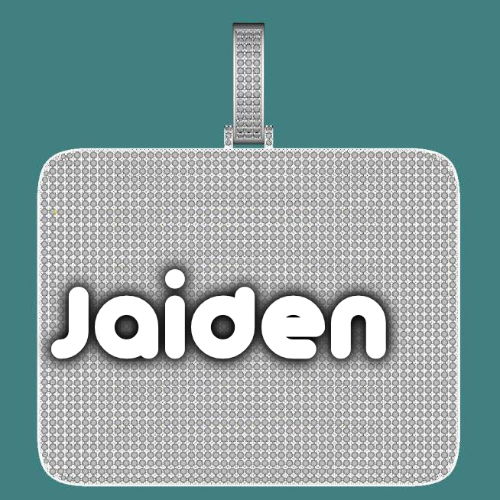 CUSTOM LETTER NECKLACE 3D BIG SQUARE