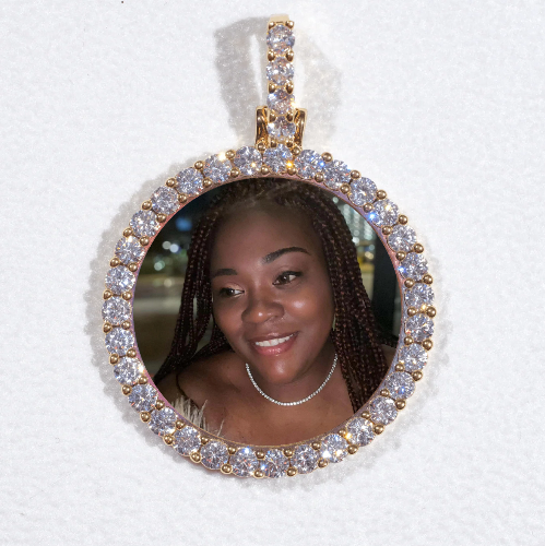 3D CIRCLE CUSTOM PICTURE PENDANT SMALL SIZE