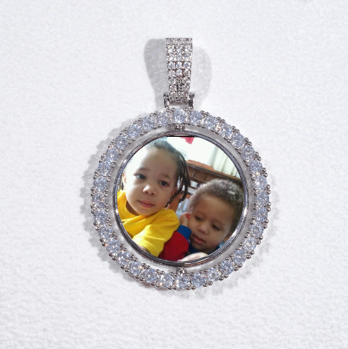 3D Spinning 2-Faced Custom Picture Pendant