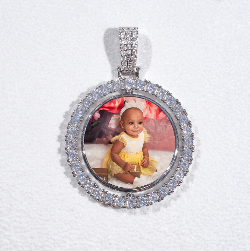 3D Spinning 2-Faced Custom Picture Pendant