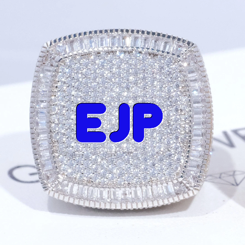 CUSTOM LETTER 3D ICED RING