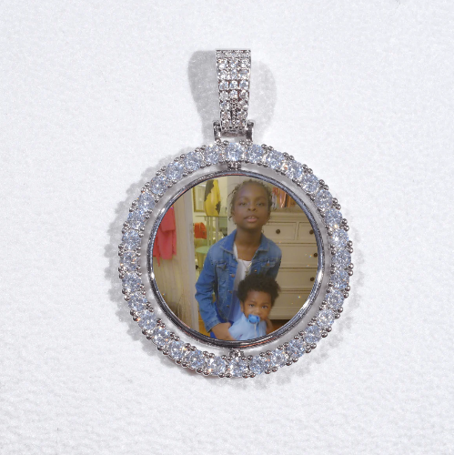 3D Spinning 2-Faced Custom Picture Pendant