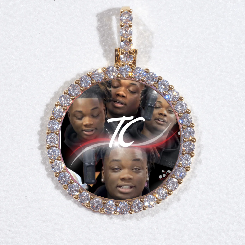 3D CIRCLE CUSTOM PICTURE PENDANT SMALL SIZE
