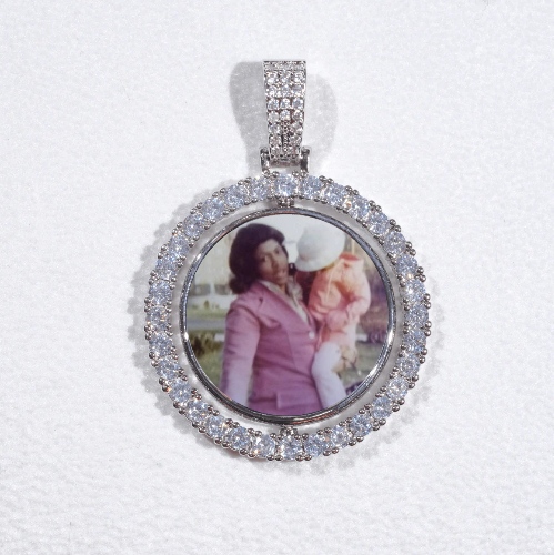 3D Spinning 2-Faced Custom Picture Pendant