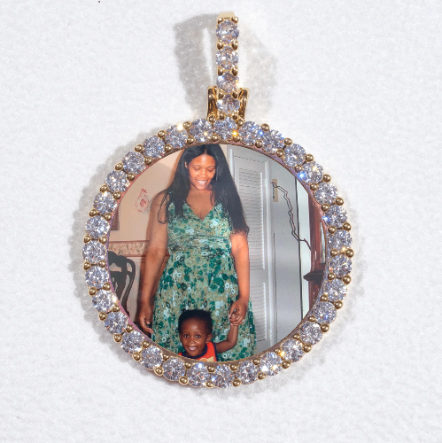 3D CIRCLE CUSTOM PICTURE PENDANT SMALL SIZE