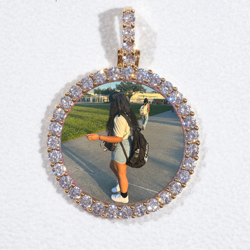 3D CIRCLE CUSTOM PICTURE PENDANT SMALL SIZE