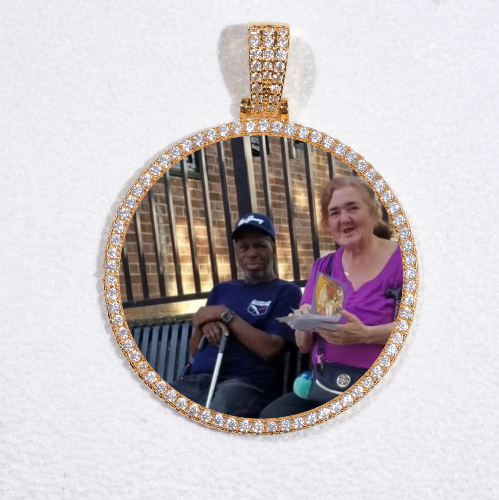 MEDIUM 3D CIRCLE CUSTOM PICTURE PENDANT