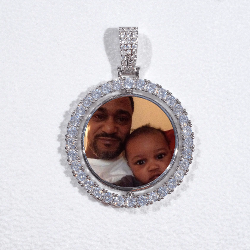 3D Spinning 2-Faced Custom Picture Pendant