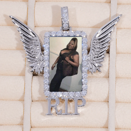 RIP WING 3D CUSTOM PICTURE PENDANT