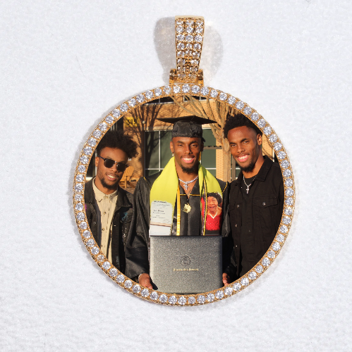 MEDIUM 3D CIRCLE CUSTOM PICTURE PENDANT