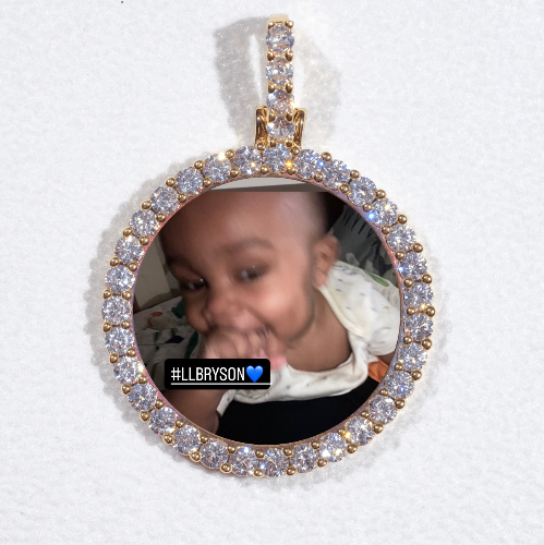 3D CIRCLE CUSTOM PICTURE PENDANT SMALL SIZE