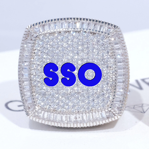 CUSTOM LETTER 3D ICED RING