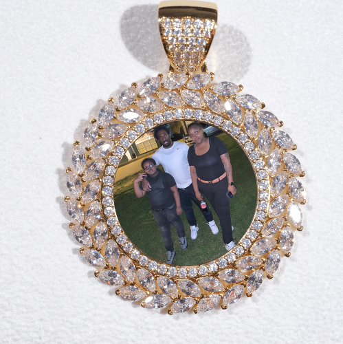 Large 3D Wheat Ear Custom Picture Pendant