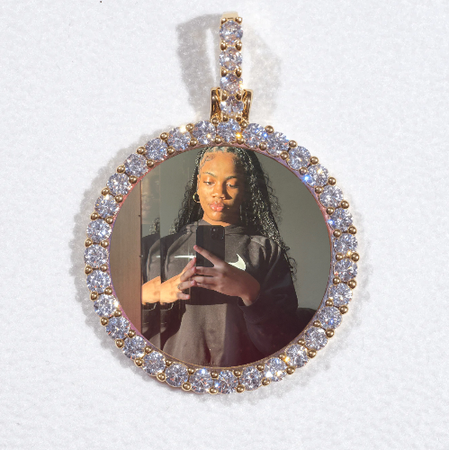 3D CIRCLE CUSTOM PICTURE PENDANT SMALL SIZE