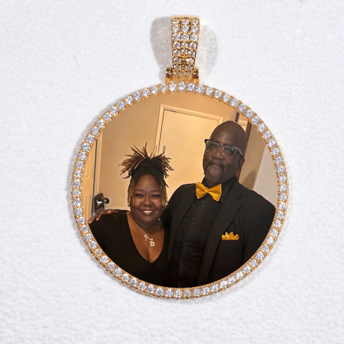 MEDIUM 3D CIRCLE CUSTOM PICTURE PENDANT