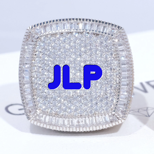 CUSTOM LETTER 3D ICED RING