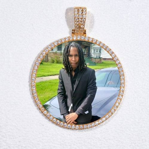 MEDIUM 3D CIRCLE CUSTOM PICTURE PENDANT