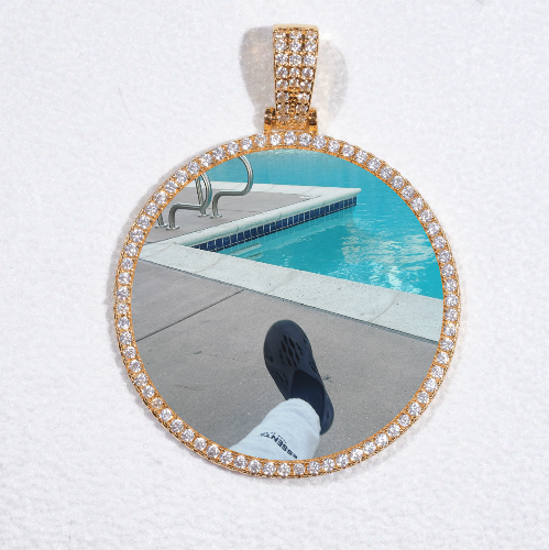 MEDIUM 3D CIRCLE CUSTOM PICTURE PENDANT