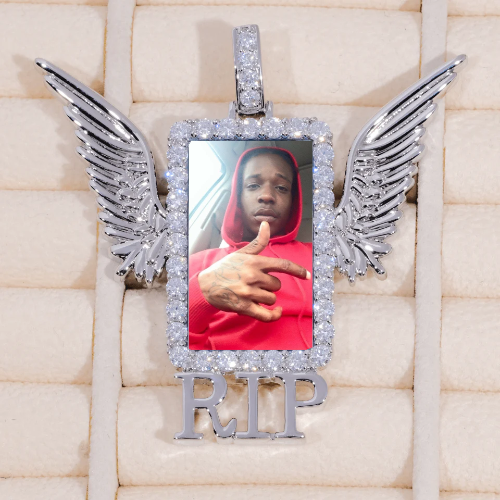 RIP WING 3D CUSTOM PICTURE PENDANT