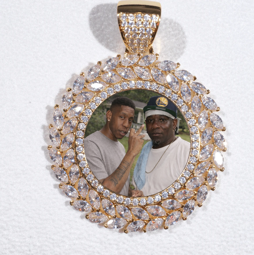 Large 3D Wheat Ear Custom Picture Pendant