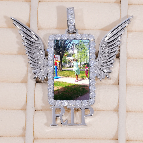 RIP WING 3D CUSTOM PICTURE PENDANT