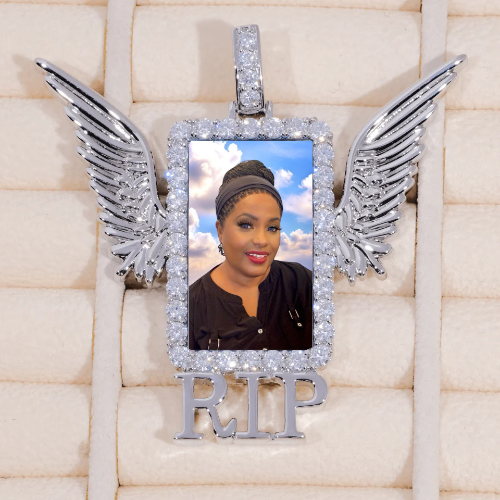 RIP WING 3D CUSTOM PICTURE PENDANT