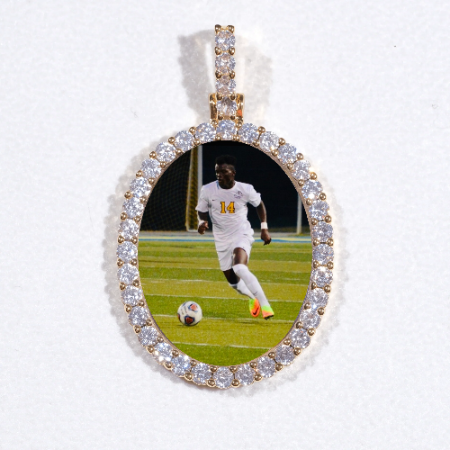 3D Oval Custom Picture Pendant