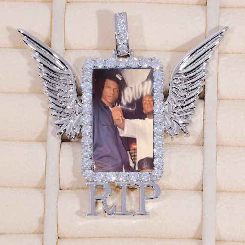RIP WING 3D CUSTOM PICTURE PENDANT