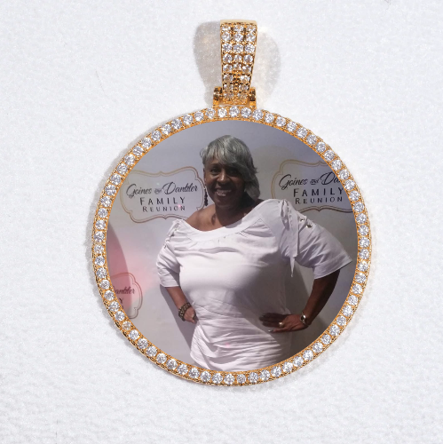 MEDIUM 3D CIRCLE CUSTOM PICTURE PENDANT