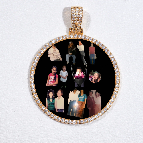 MEDIUM 3D CIRCLE CUSTOM PICTURE PENDANT
