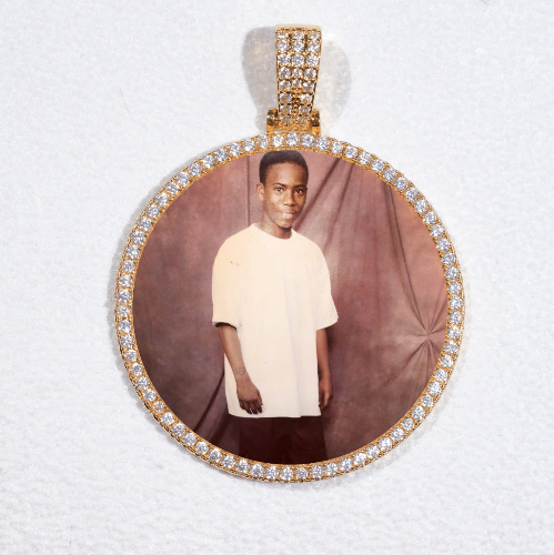 MEDIUM 3D CIRCLE CUSTOM PICTURE PENDANT