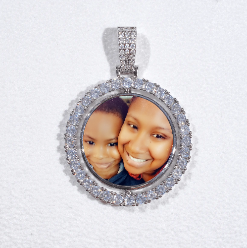 3D Spinning 2-Faced Custom Picture Pendant