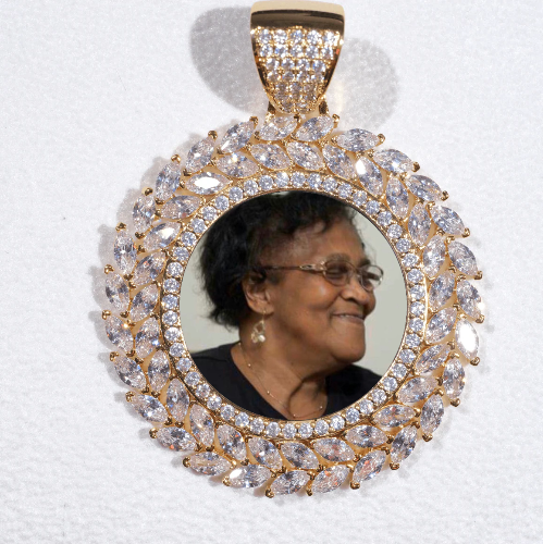 Large 3D Wheat Ear Custom Picture Pendant