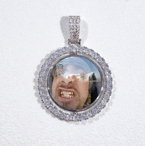 3D Spinning 2-Faced Custom Picture Pendant
