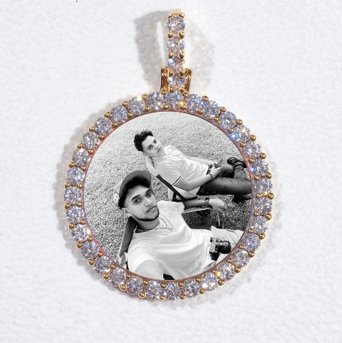 3D CIRCLE CUSTOM PICTURE PENDANT SMALL SIZE