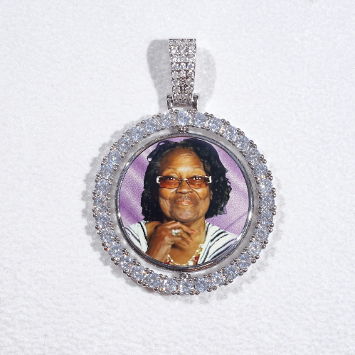 3D Spinning 2-Faced Custom Picture Pendant