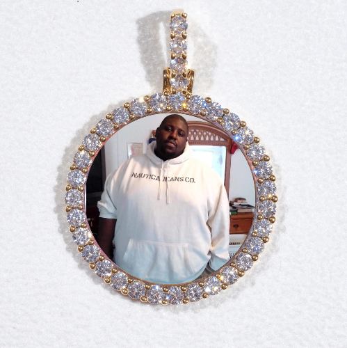 3D CIRCLE CUSTOM PICTURE PENDANT SMALL SIZE