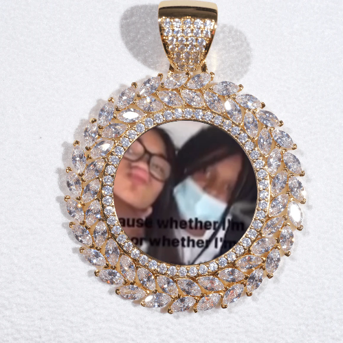 Large 3D Wheat Ear Custom Picture Pendant