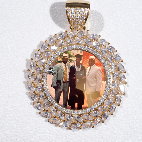 Large 3D Wheat Ear Custom Picture Pendant