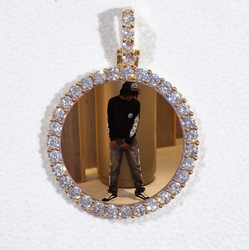 3D CIRCLE CUSTOM PICTURE PENDANT SMALL SIZE