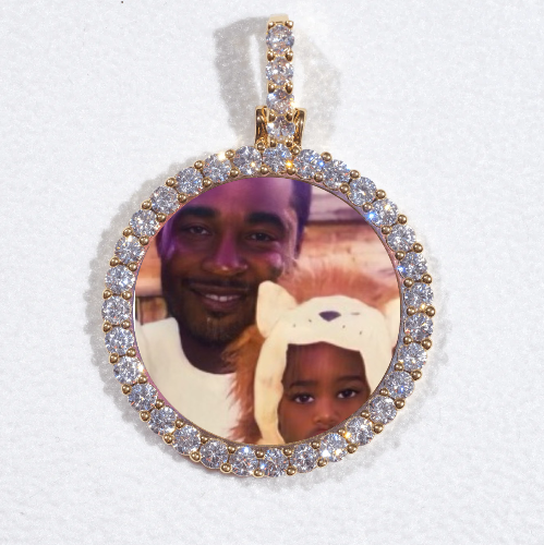 3D CIRCLE CUSTOM PICTURE PENDANT SMALL SIZE