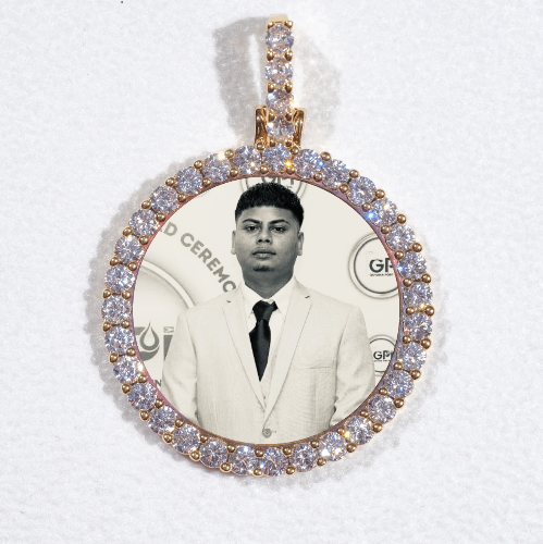 3D CIRCLE CUSTOM PICTURE PENDANT SMALL SIZE