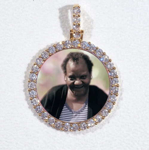 3D CIRCLE CUSTOM PICTURE PENDANT SMALL SIZE