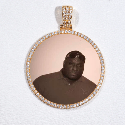 MEDIUM 3D CIRCLE CUSTOM PICTURE PENDANT