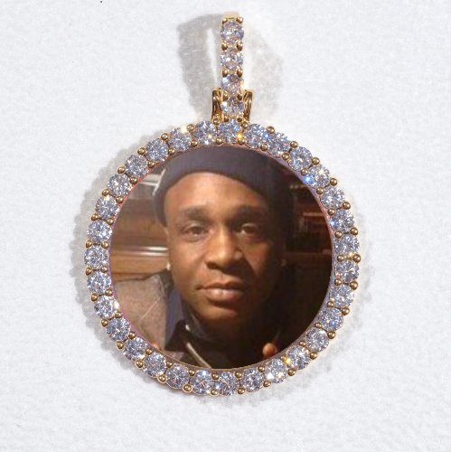 3D CIRCLE CUSTOM PICTURE PENDANT SMALL SIZE
